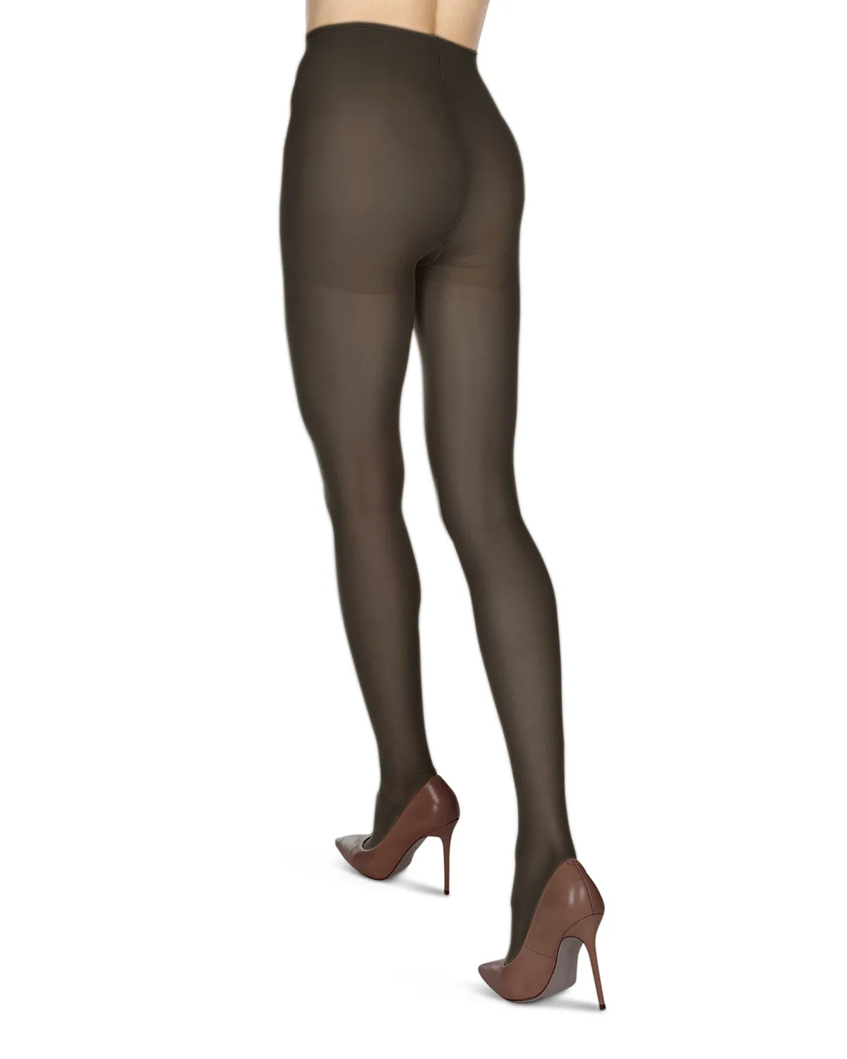 6 Pair Women's 12 Denier Crystal Sheer Shaper Pantyhose