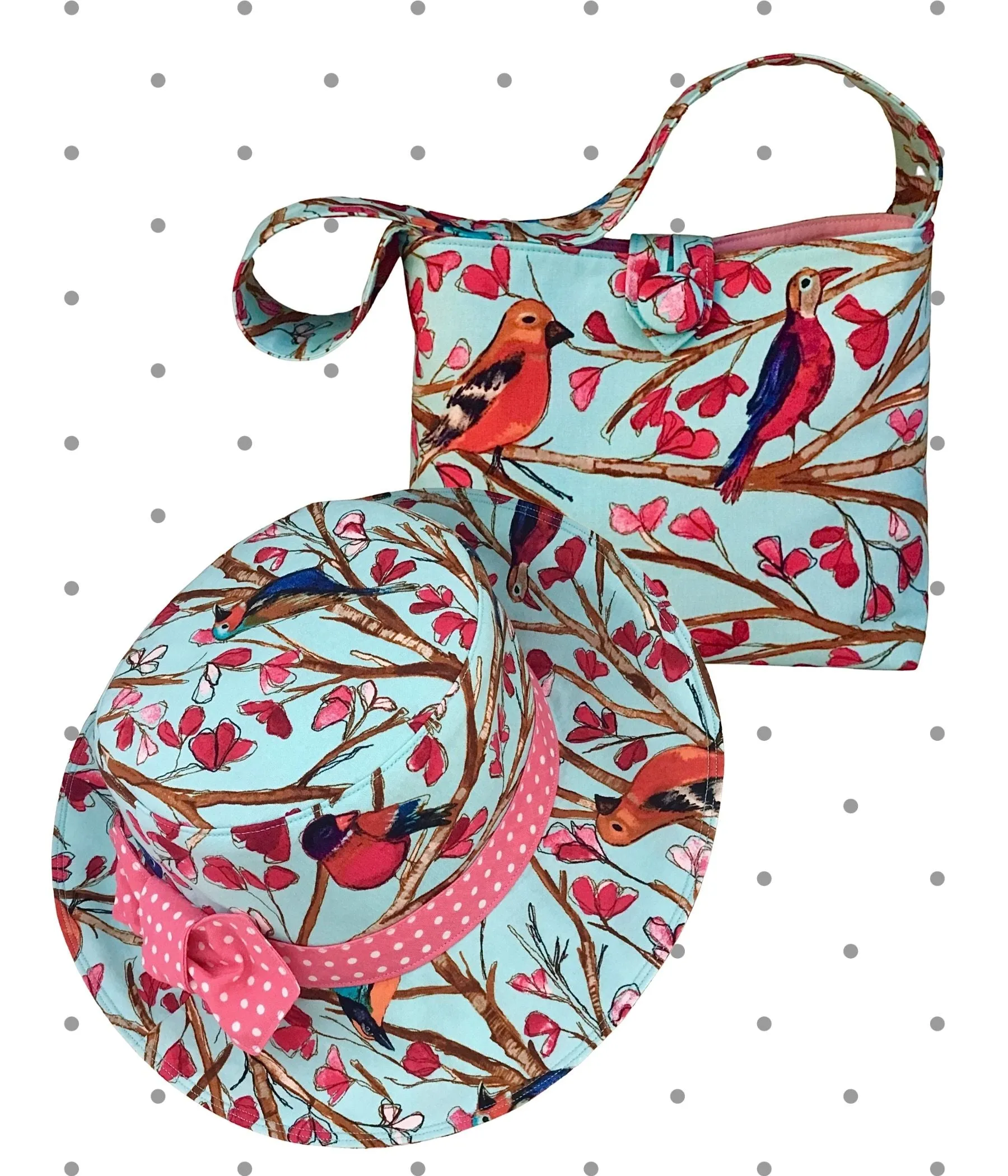 Birds in Blue Hat (4-6 yrs) or Purse