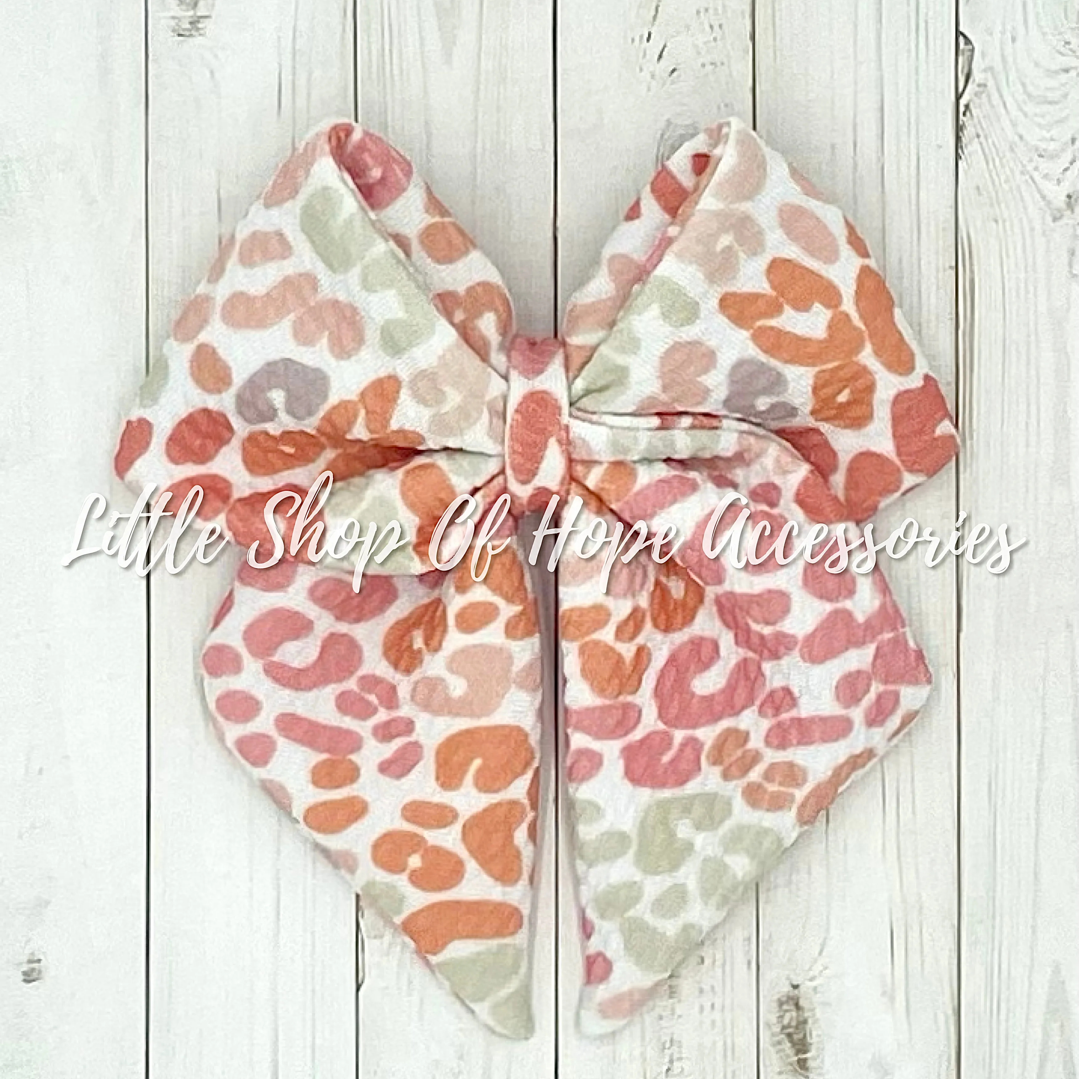 Boho Leopard Bows   Headwraps