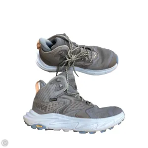 Boots Hiking By Hoka In Blue & Grey, Size: 9