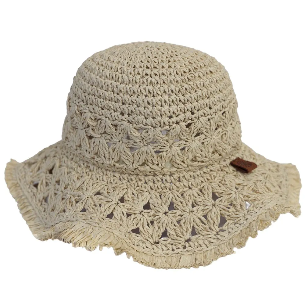 Calikids S2227 Rafia Hat (Sand)