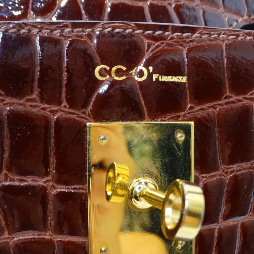 CCO Firenze Red Crocodile Handbag