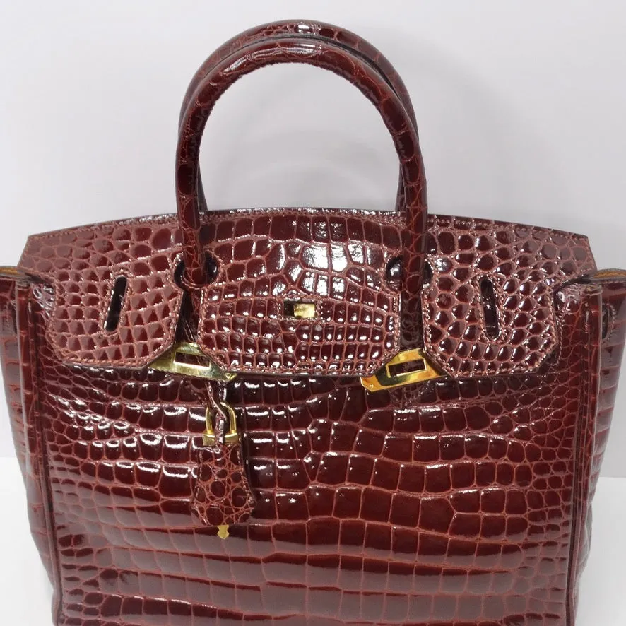 CCO Firenze Red Crocodile Handbag