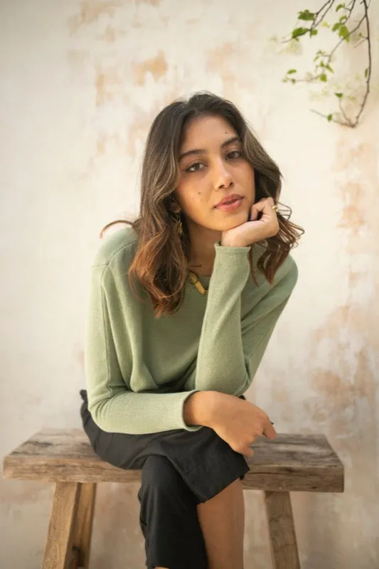 Chester Knit Jumper - Sage