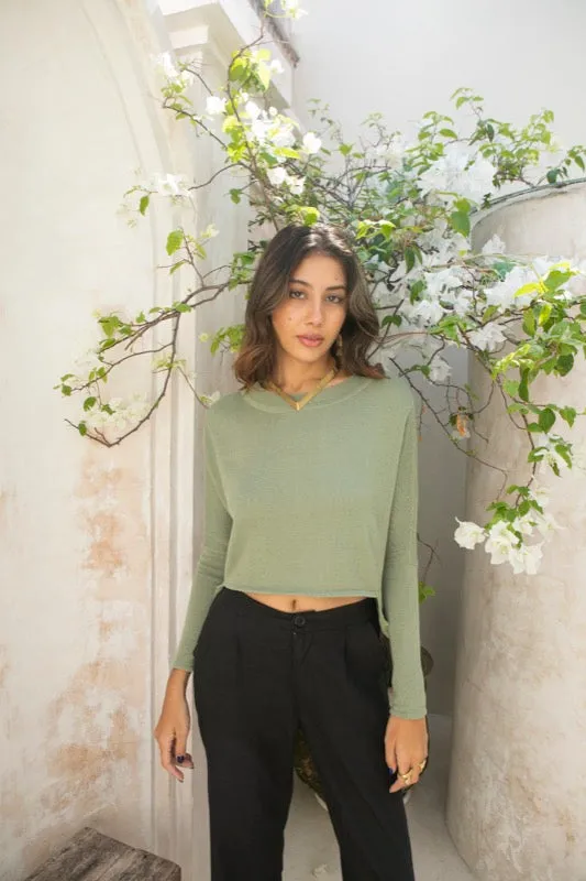 Chester Knit Jumper - Sage