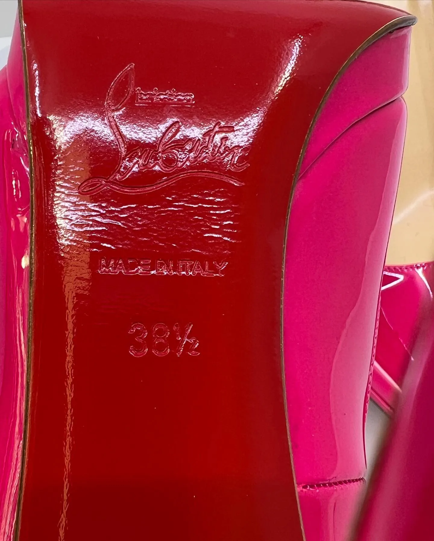 CHRISTIAN LOUBOUTIN PATENT LEATHER PIGALLE PUMPS