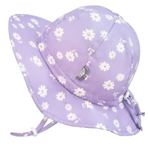 Cotton Floppy Hat- Purple Daisy