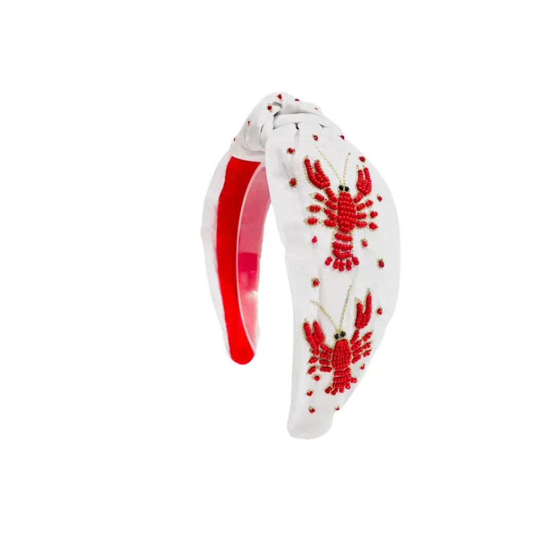 Crawfish Headband - White