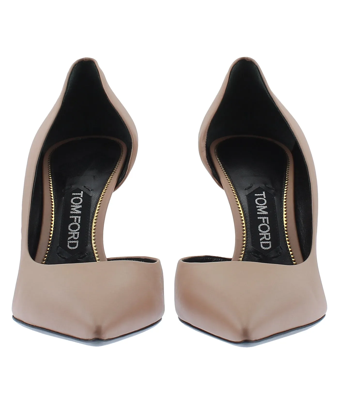 D'Orsay Pointed Leather Pumps