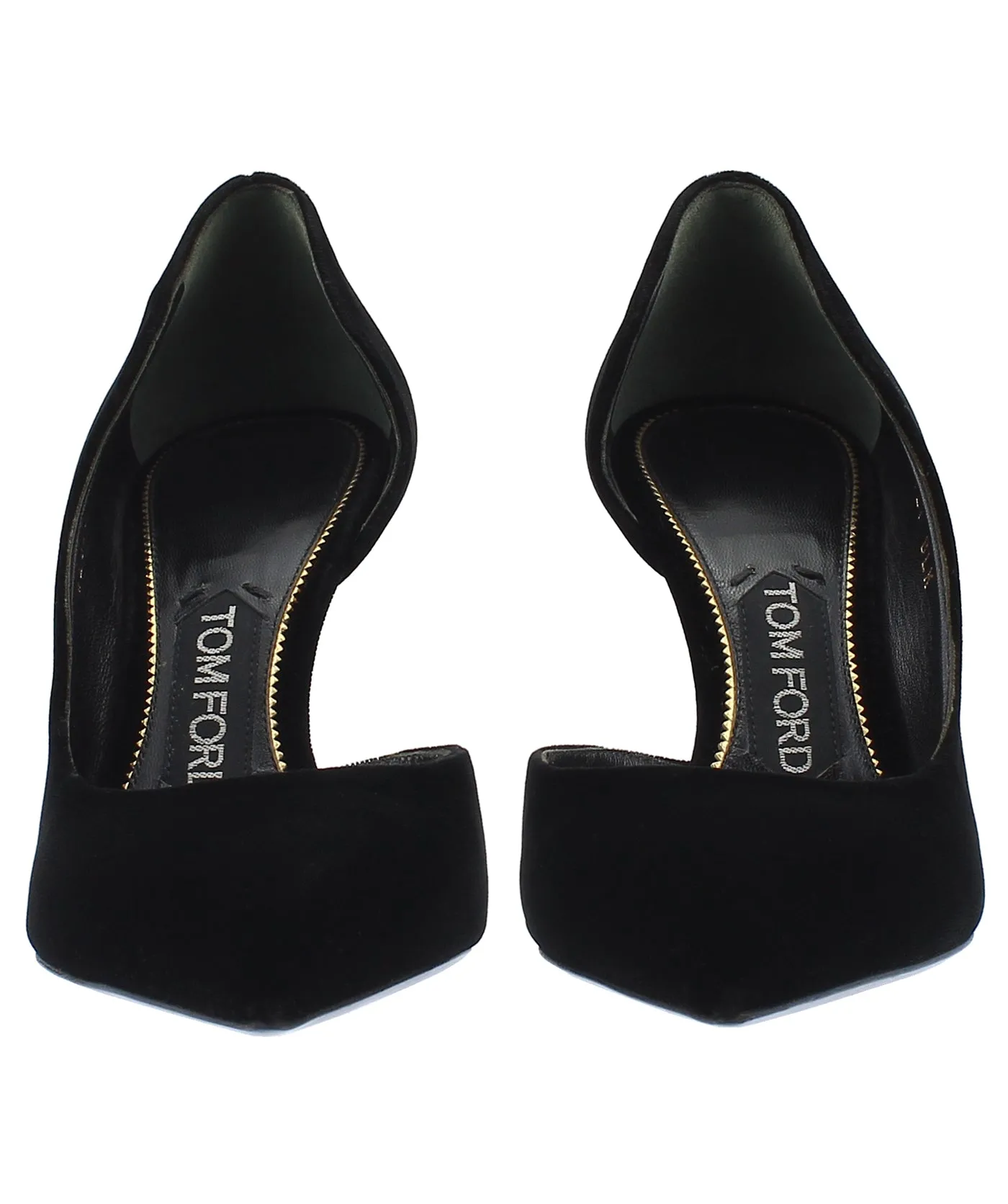 D'Orsay Pointed Velvet Pumps
