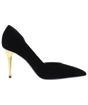 D'Orsay Pointed Velvet Pumps