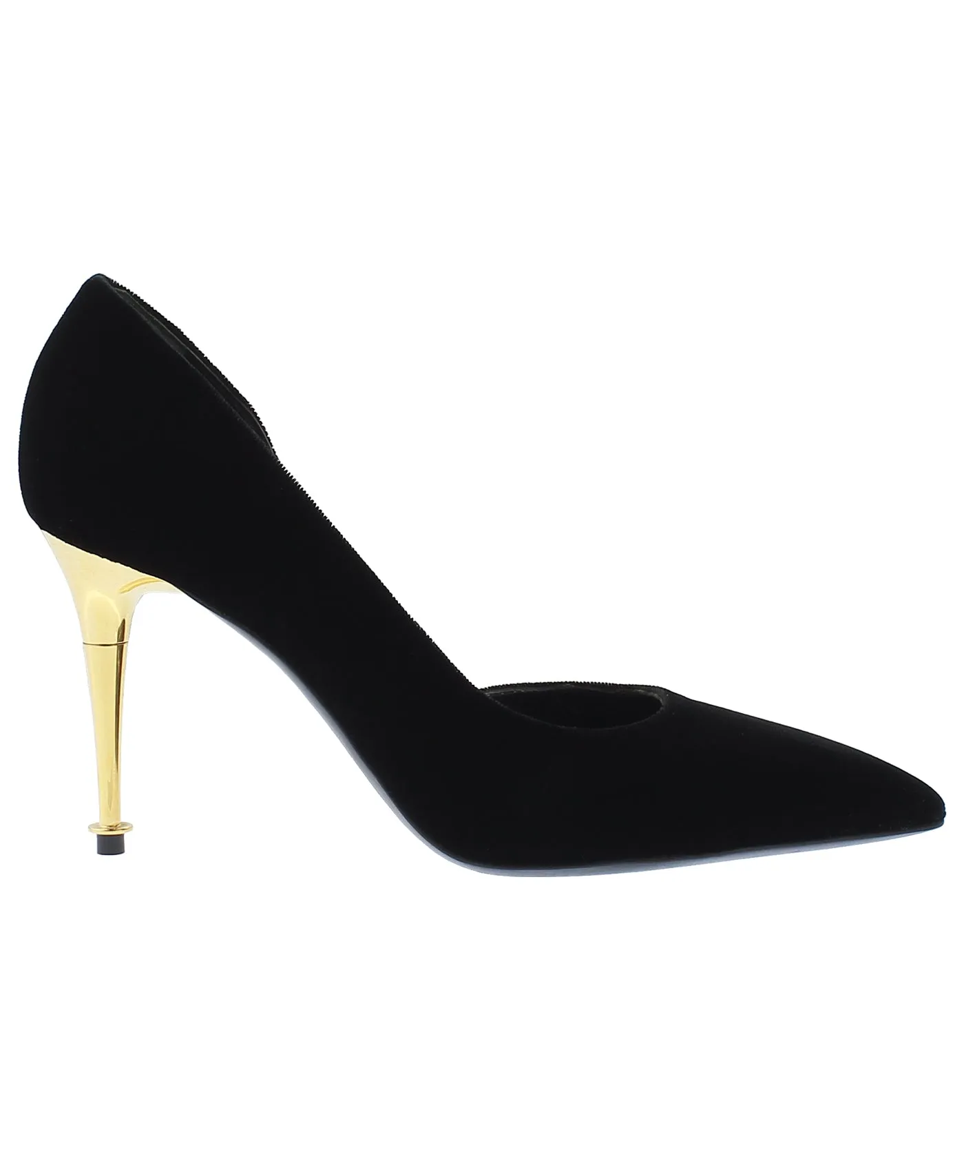 D'Orsay Pointed Velvet Pumps