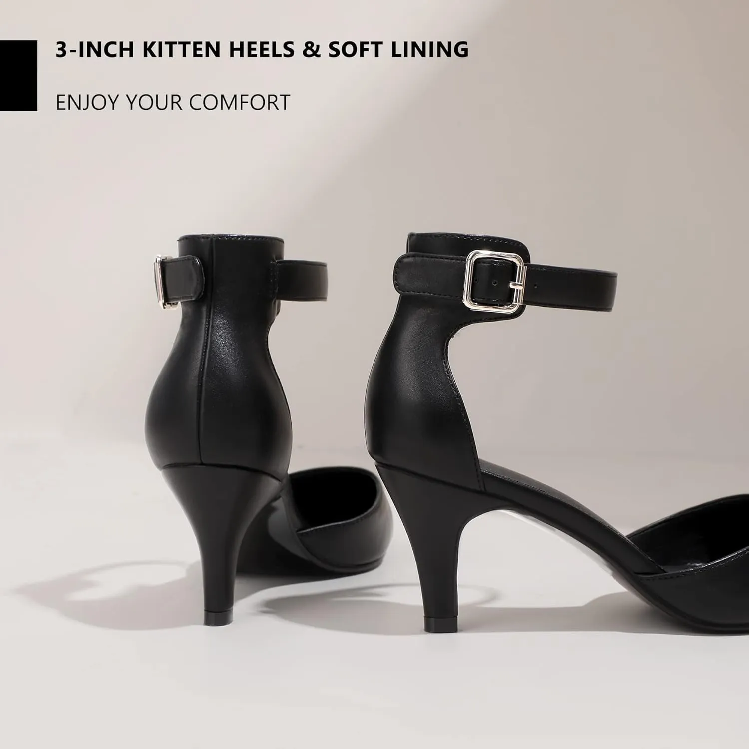 D'Orsay Pumps Low Kitten Pumps