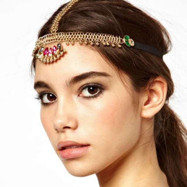 Draping Boho Head Chain Hair Accessories