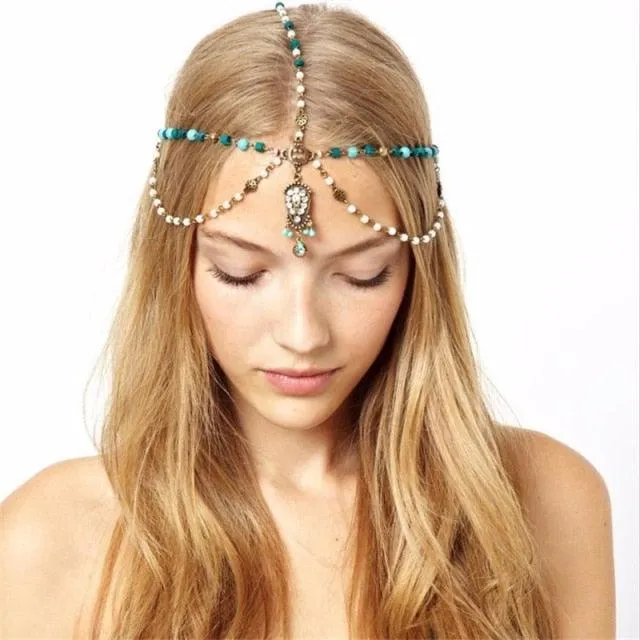 Draping Boho Head Chain Hair Accessories