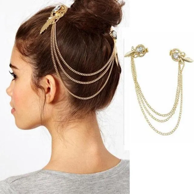 Draping Boho Head Chain Hair Accessories