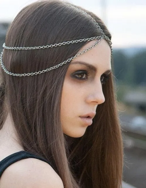 Draping Boho Head Chain Hair Accessories