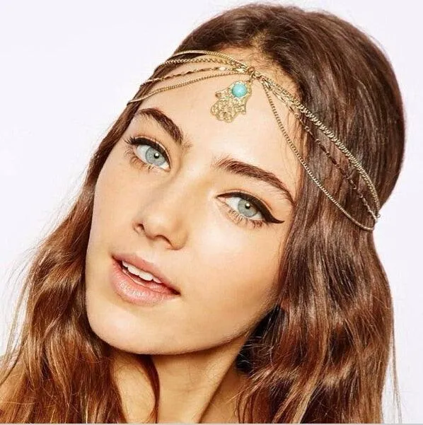 Draping Boho Head Chain Hair Accessories