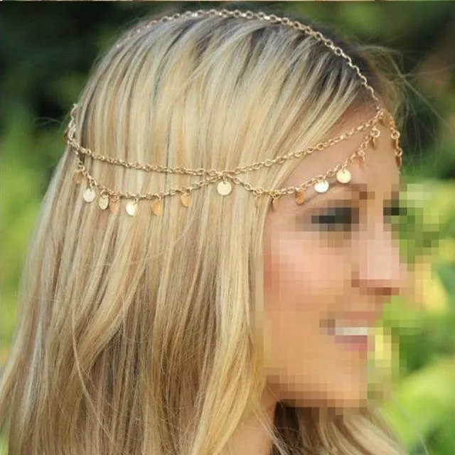 Draping Boho Head Chain Hair Accessories