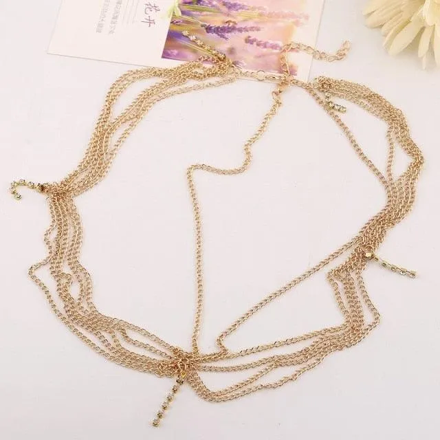 Draping Boho Head Chain Hair Accessories