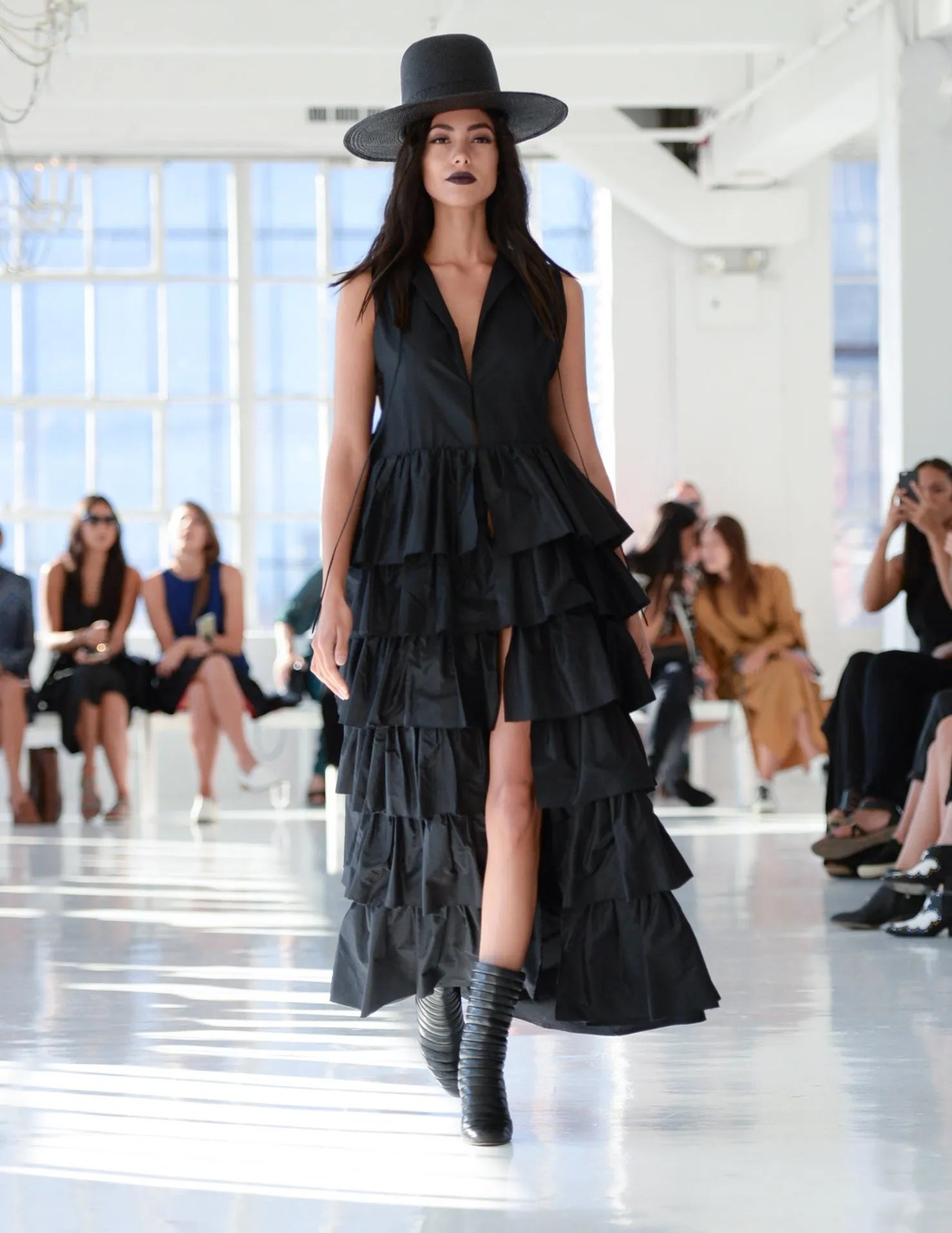 'Dusk' Ruffle Dress