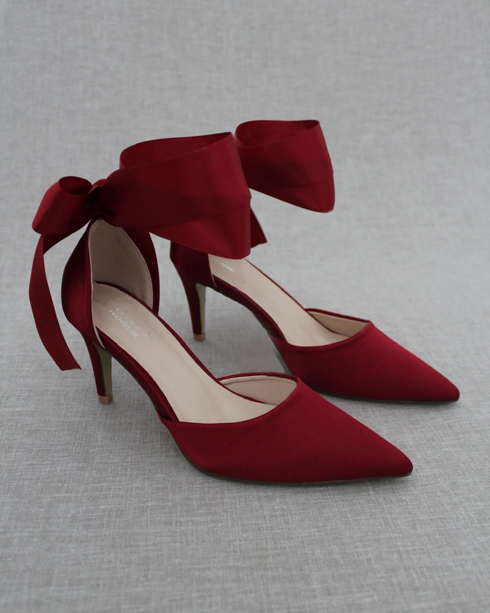 Evening Heels With Ankle Ribbon