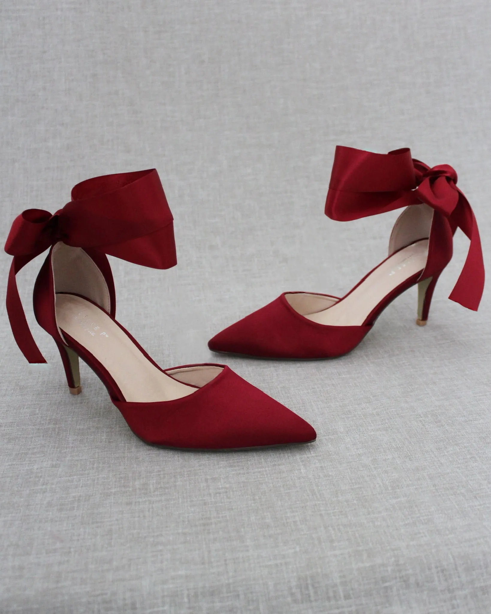 Evening Heels With Ankle Ribbon