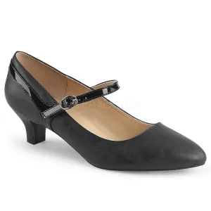 FAB-425  Black Faux Leather-Patent