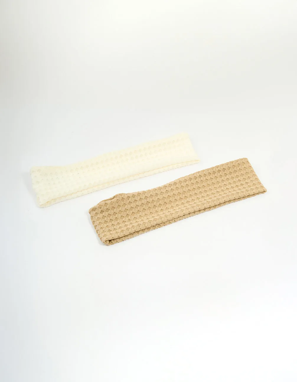 Fabric Textured Wave Stretch Headband 2-Pack