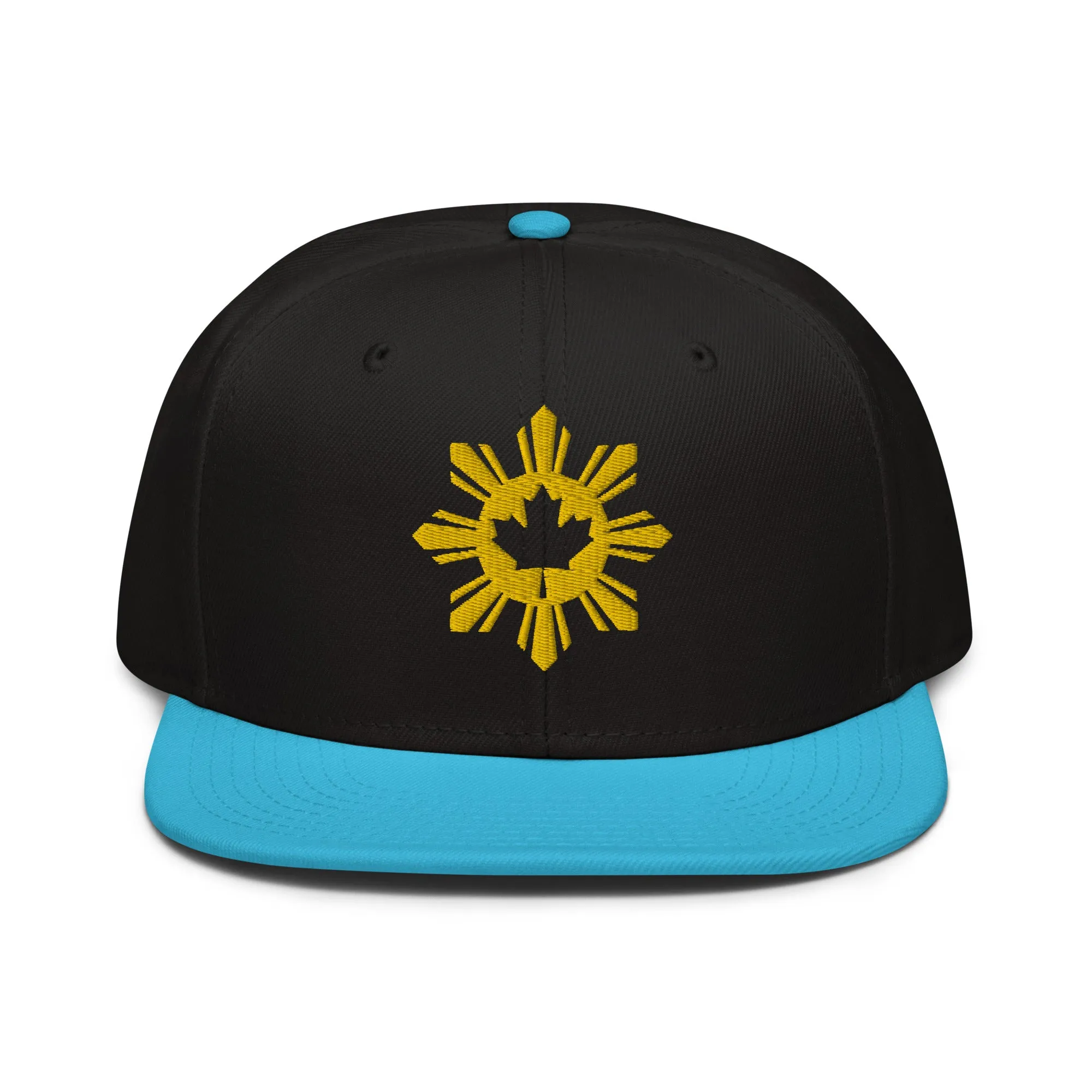 Filipino Canadian Sun and Maple Leaf Snapback Hat