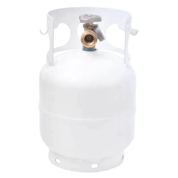 Flame King - 5 Lbs. Steel Propane Cylinder with OPD Valve & Built-in Gauge