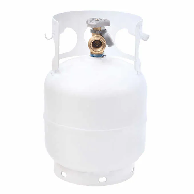 Flame King - 5 Lbs. Steel Propane Cylinder with OPD Valve & Built-in Gauge
