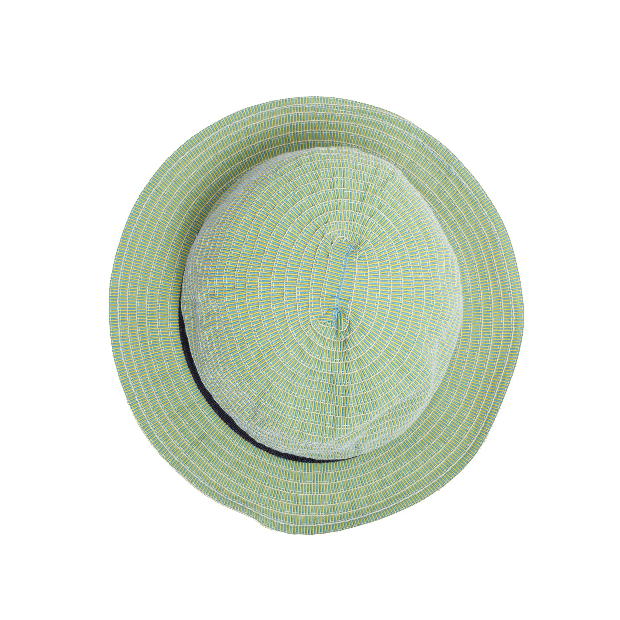 Grevi Navagio Trilby Hat in Blue/Yellow