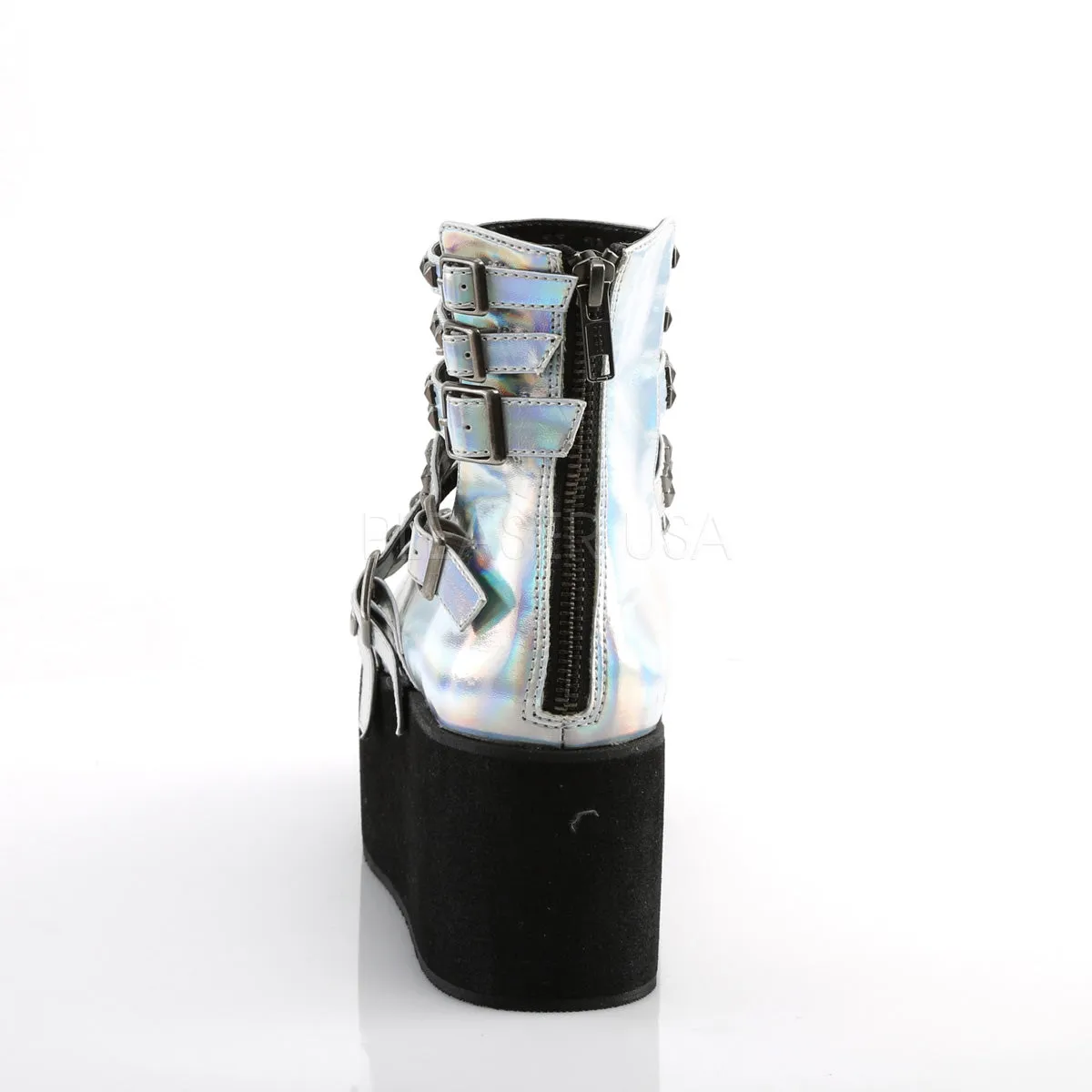 GRIP-31  Silver Hologram Vegan Leather