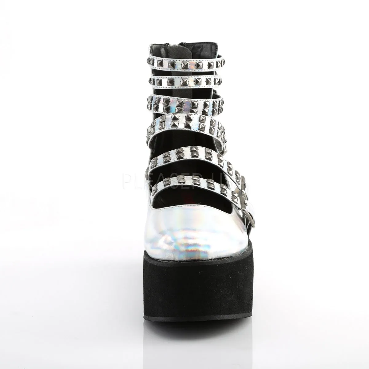 GRIP-31  Silver Hologram Vegan Leather