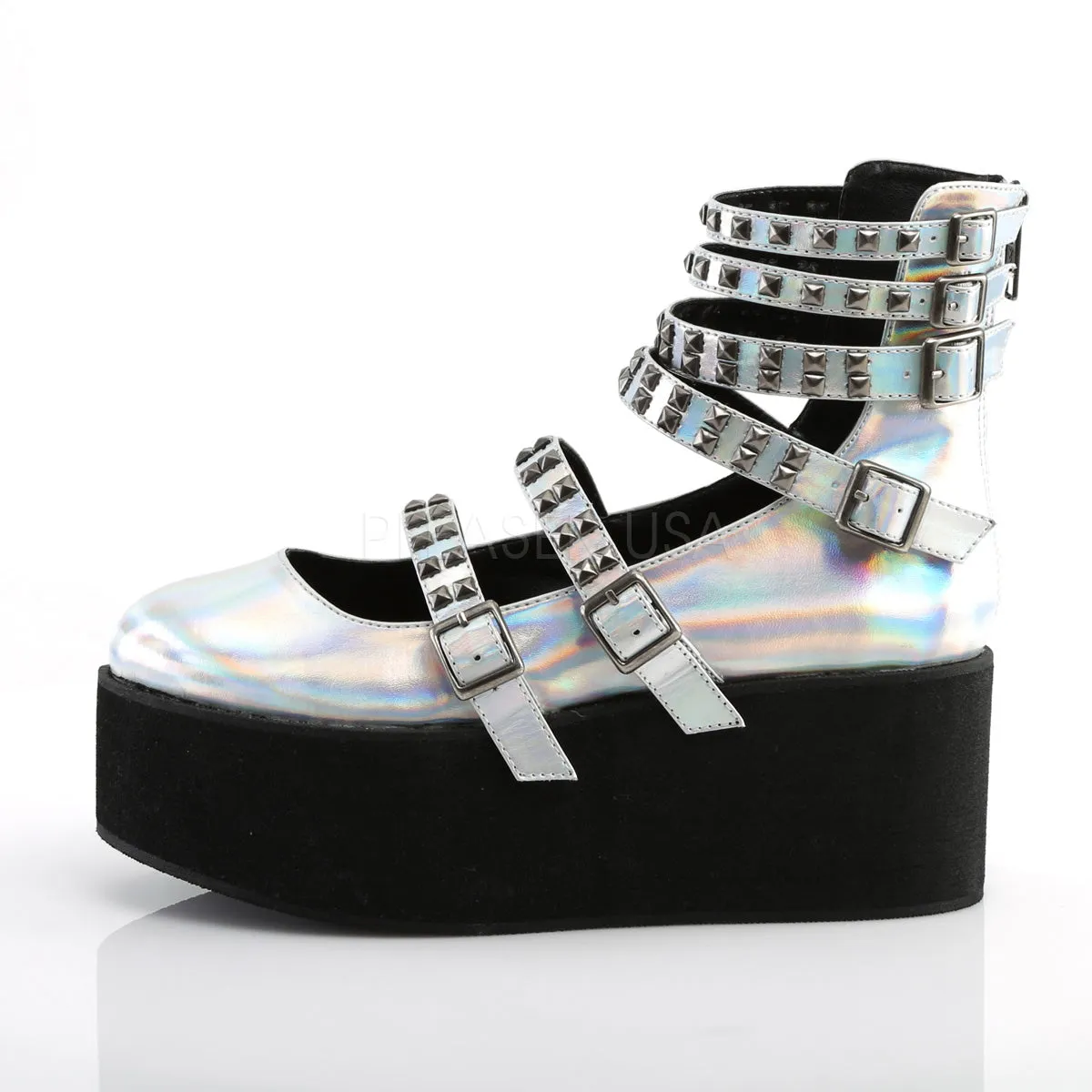 GRIP-31  Silver Hologram Vegan Leather
