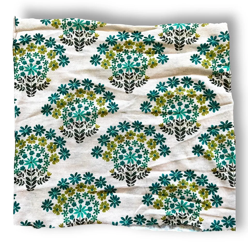 Half Boho Bandana - Cream Floral Medallion