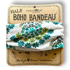 Half Boho Bandana - Cream Floral Medallion