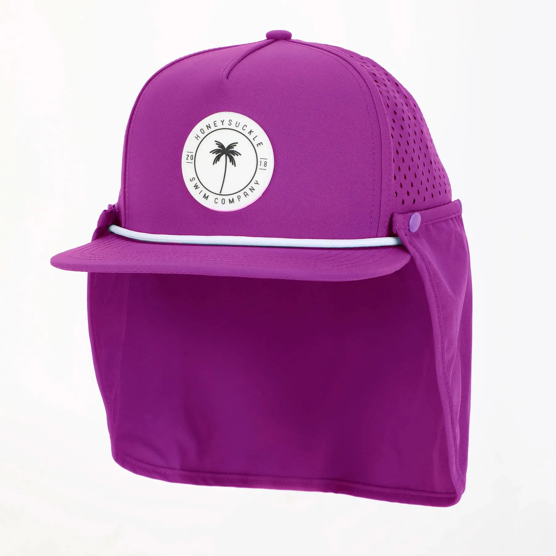 Honeysuckle Swim Company Snapback Sunhat - Fuchsia