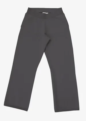JANE CROP PANT - CHARCOAL HEATHER GREY