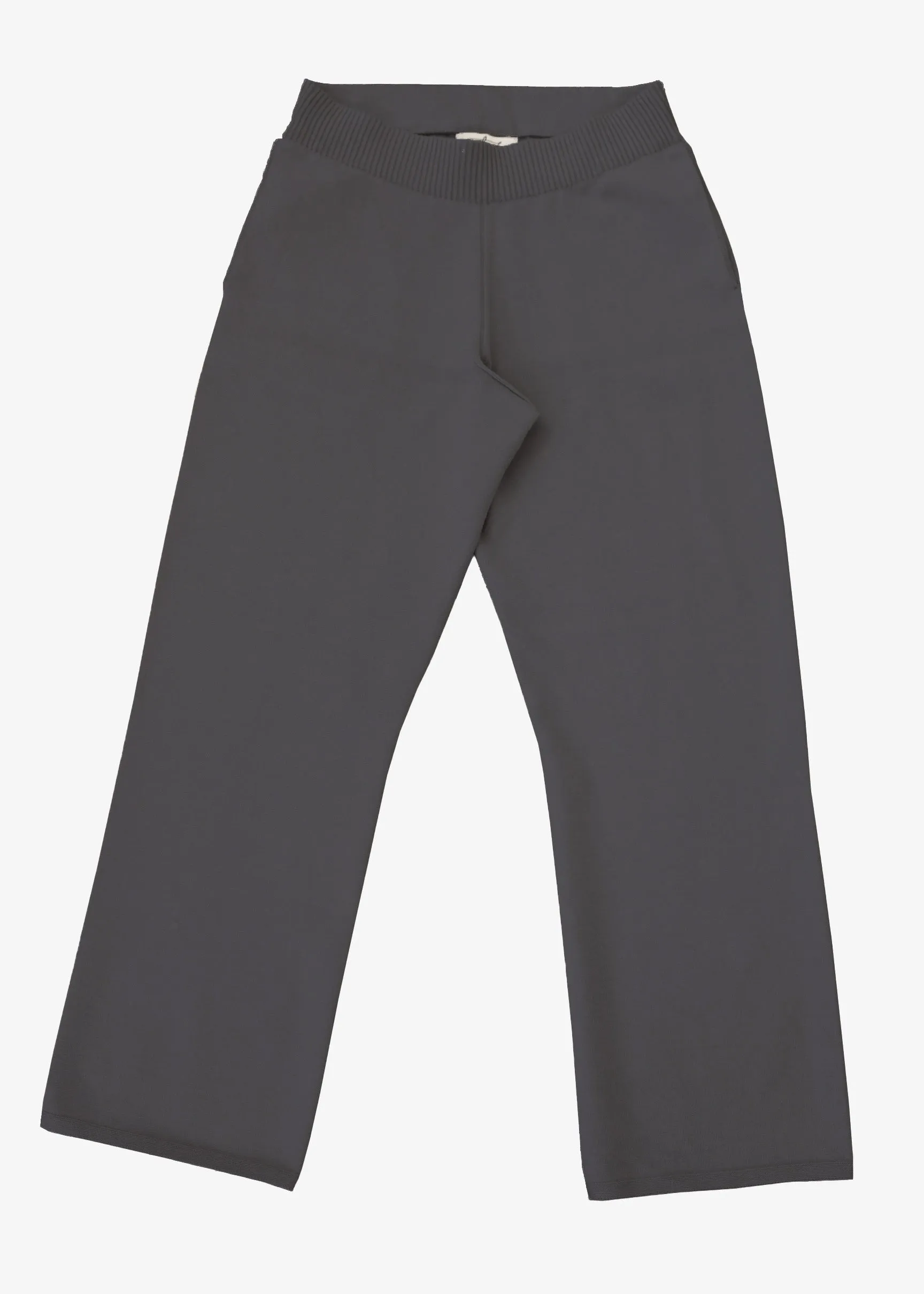 JANE CROP PANT - CHARCOAL HEATHER GREY