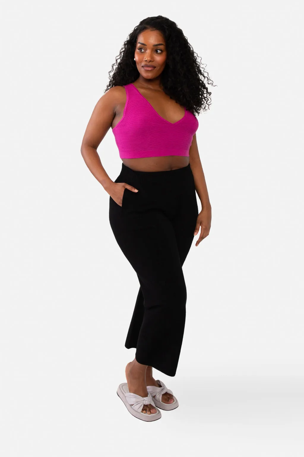 JANE CROP PANT - PEACOCK
