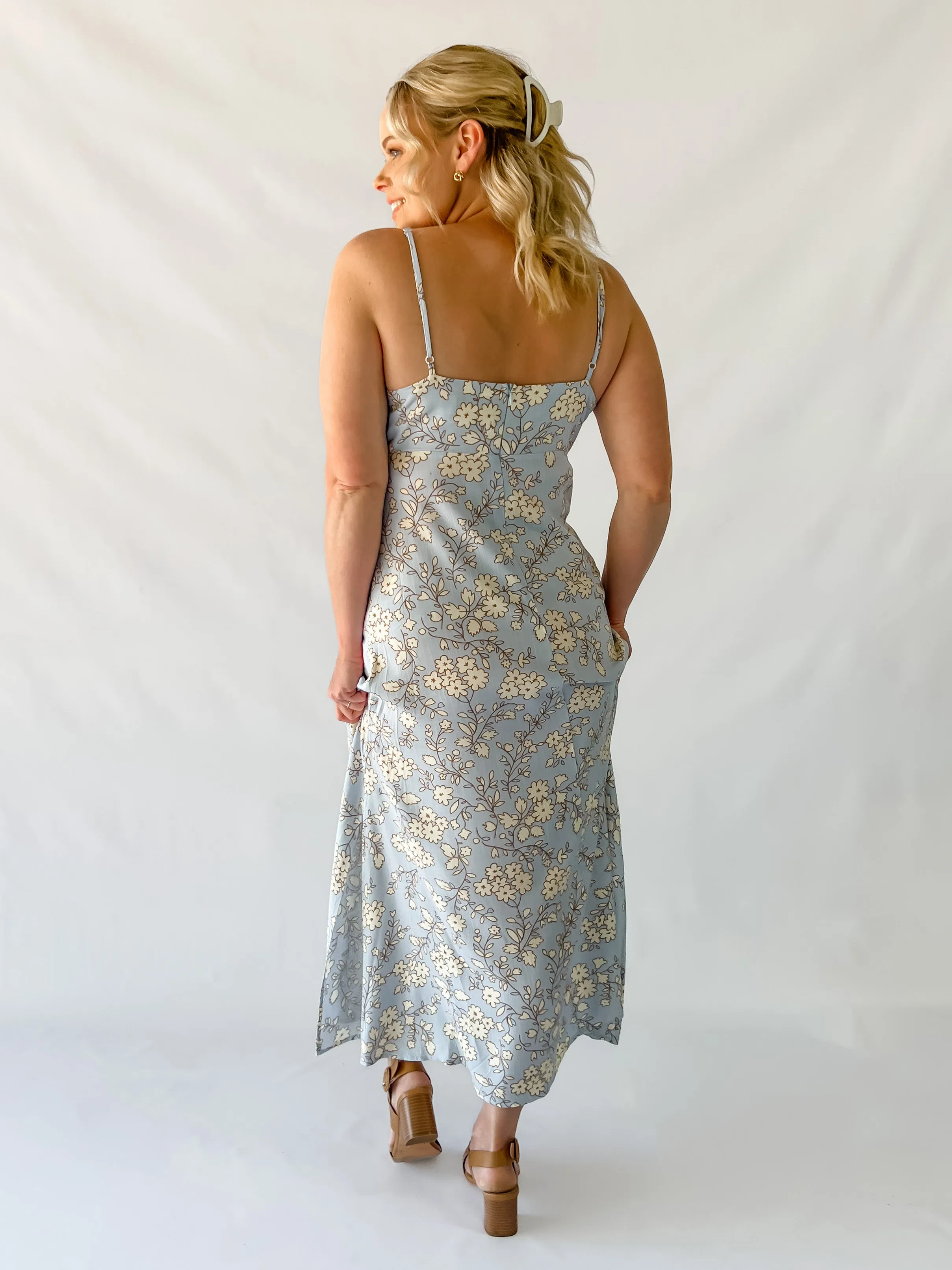 JASMINE DRESS - BLUE FLORAL