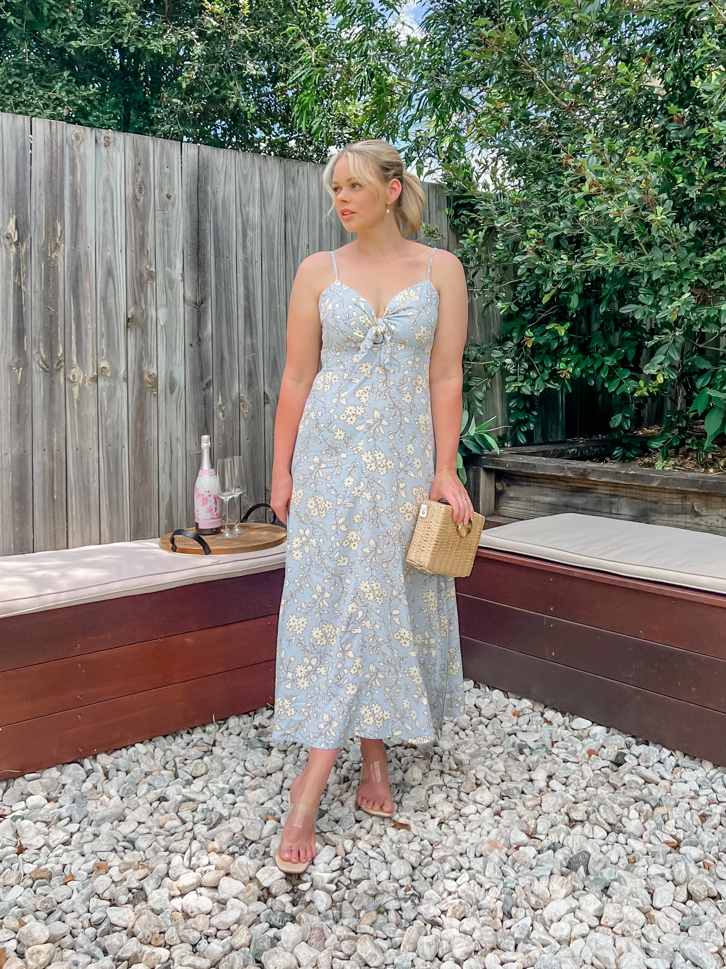 JASMINE DRESS - BLUE FLORAL