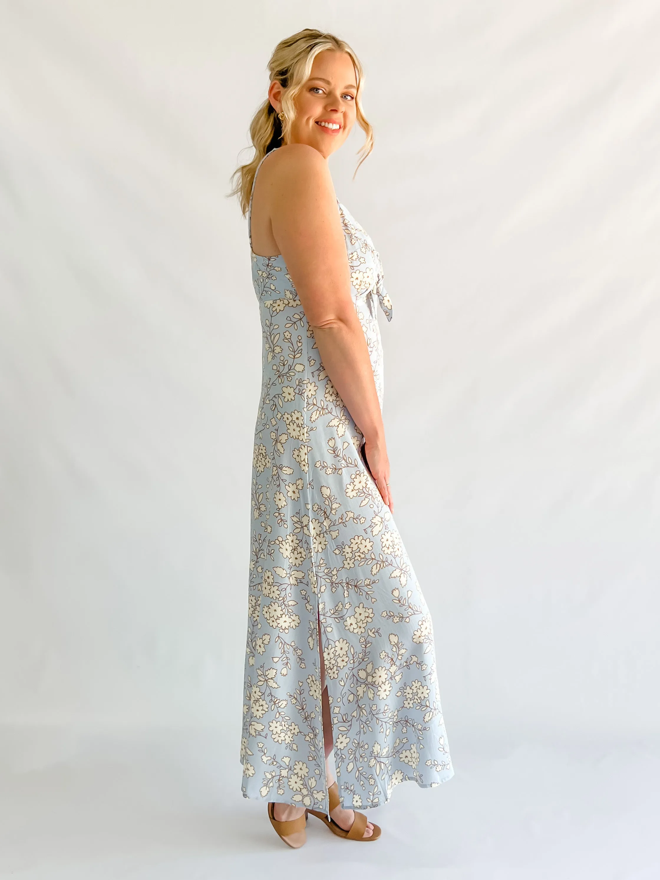 JASMINE DRESS - BLUE FLORAL