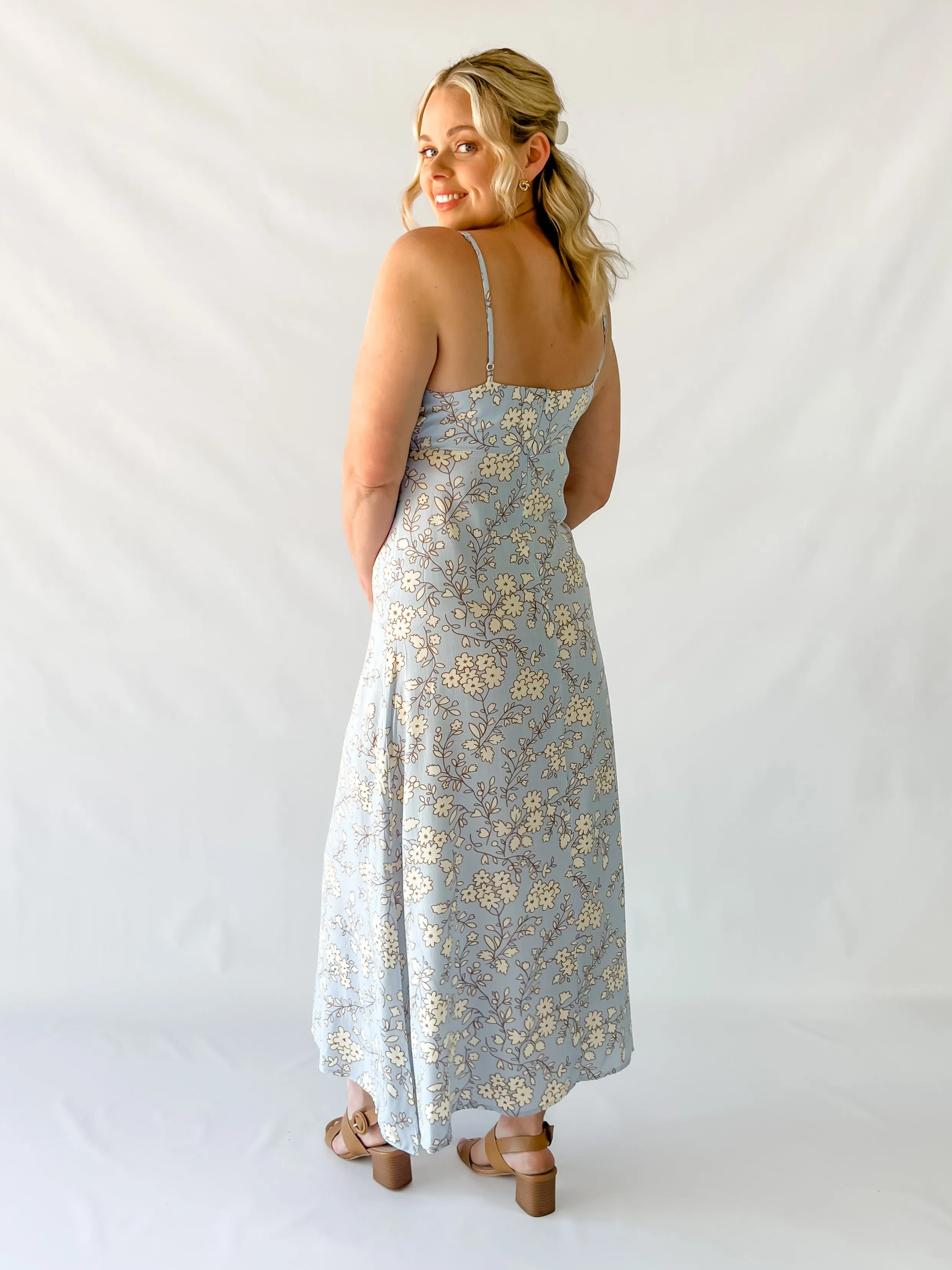 JASMINE DRESS - BLUE FLORAL