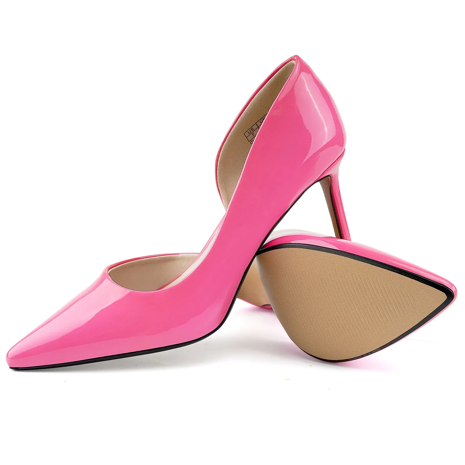 JENN ARDOR Women's Pumps High Heels Pointed Closed Toe Stiletto D'Orsay 3 in Comfortable Soft Wedding Bride Guest Party Dress Classic Elegant Pumps Casual Work Shoes
