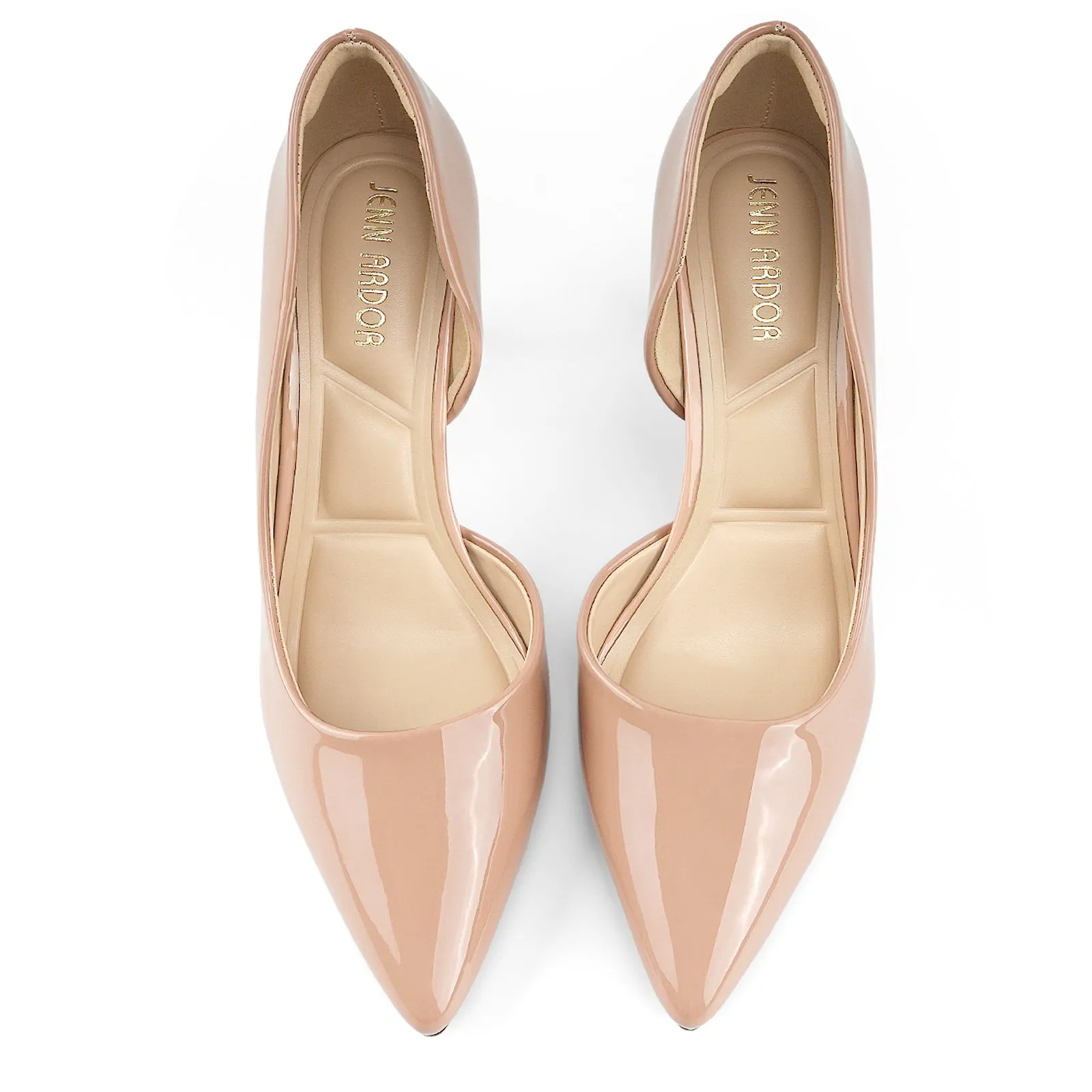 JENN ARDOR Women's Pumps High Heels Pointed Closed Toe Stiletto D'Orsay 3 in Comfortable Soft Wedding Bride Guest Party Dress Classic Elegant Pumps Casual Work Shoes