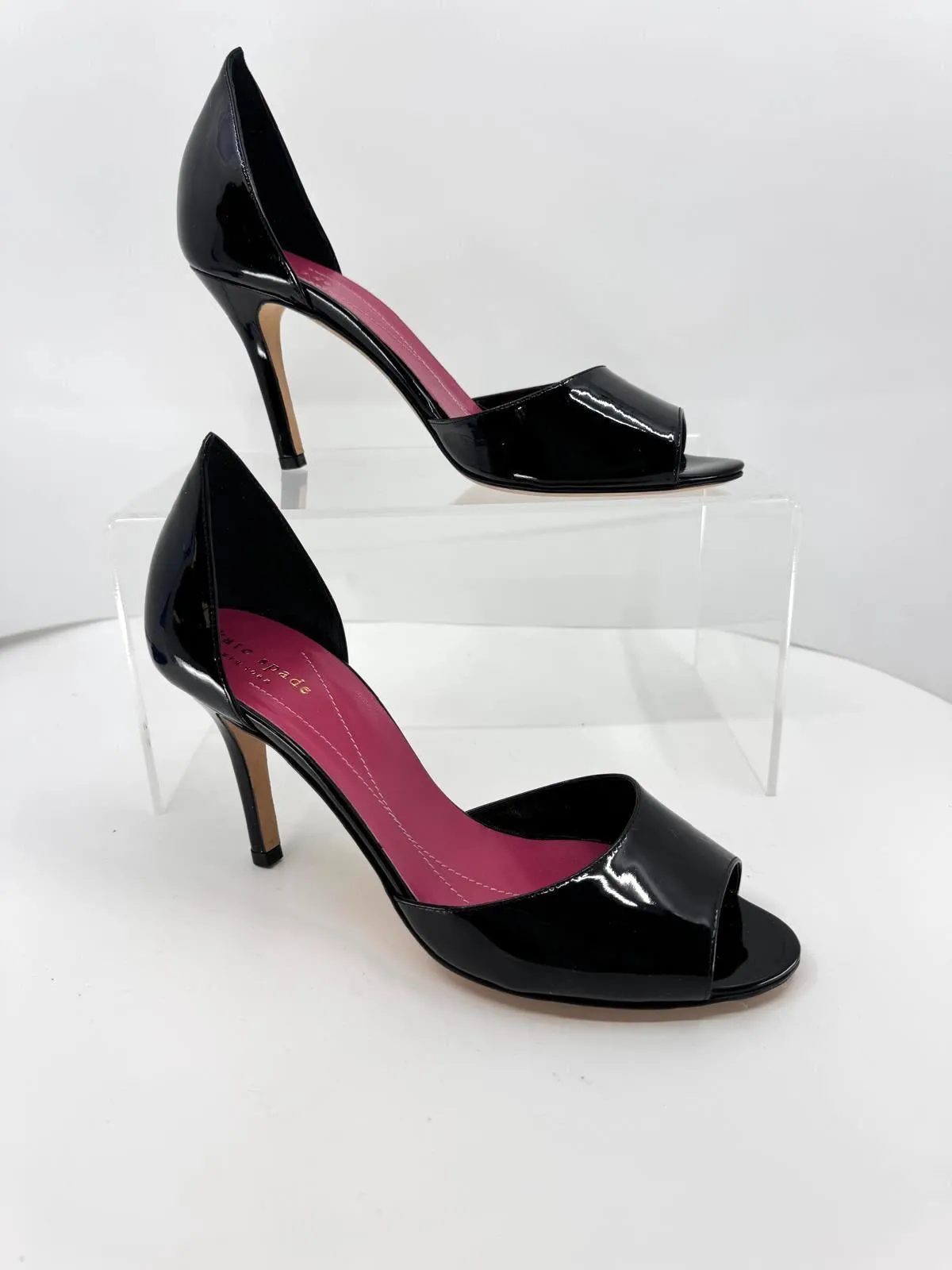 KATE SPADE D'ORSAY PEEP TOE PUMPS
