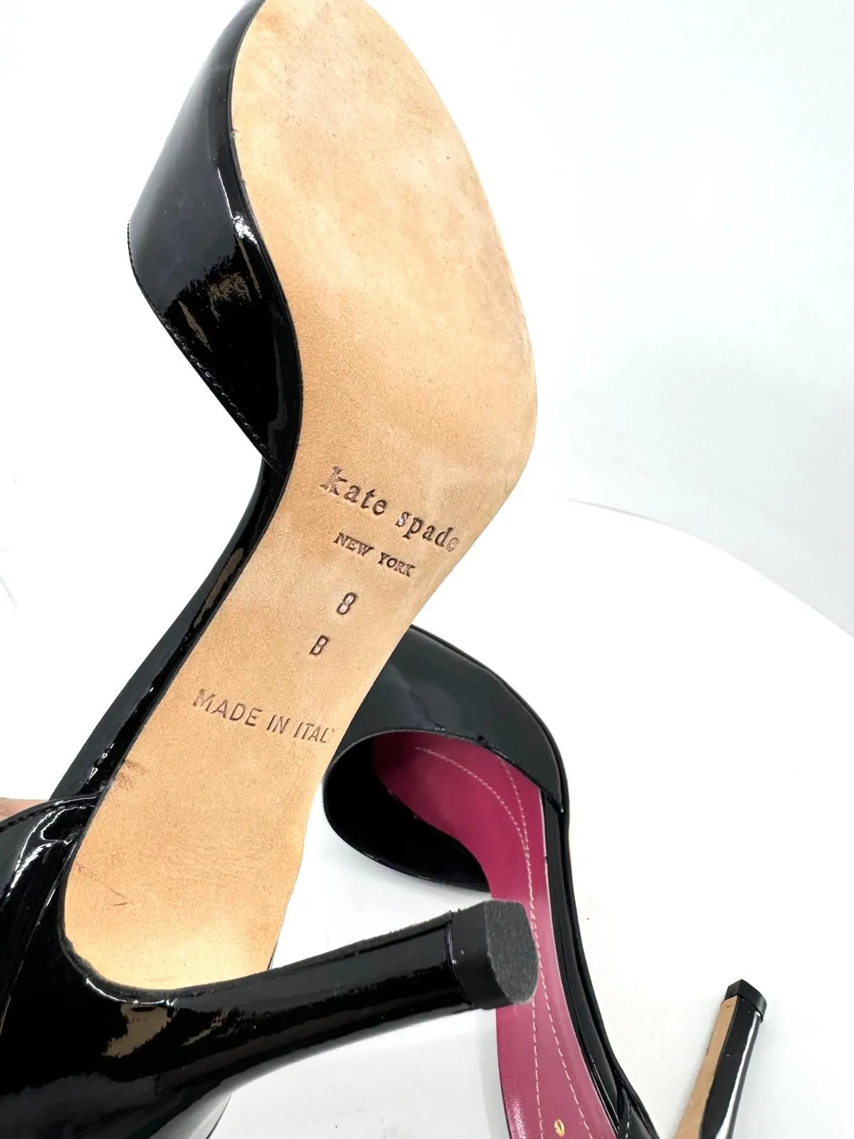 KATE SPADE D'ORSAY PEEP TOE PUMPS